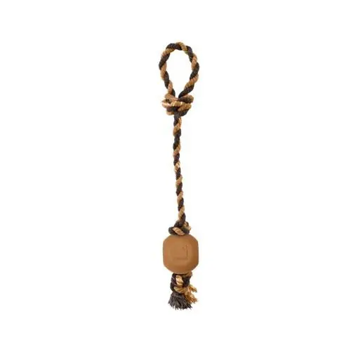 Rope-Integrated Rubber Ball Tug For Dogs 1