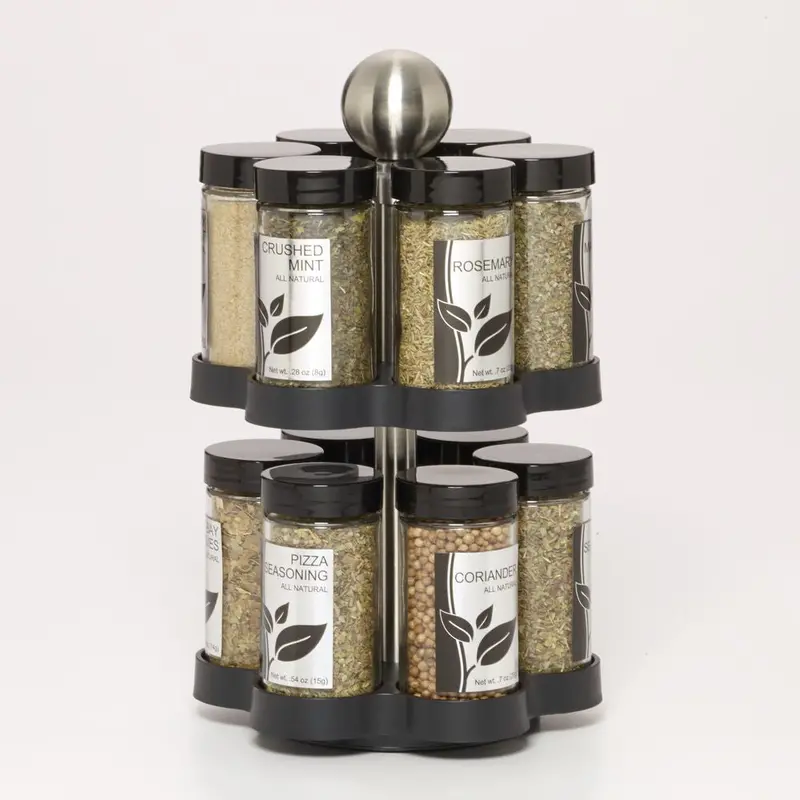 Rotating 5-Tier Spice Organizer Rack – Space-Saving Kitchen Storage – 5108304 1