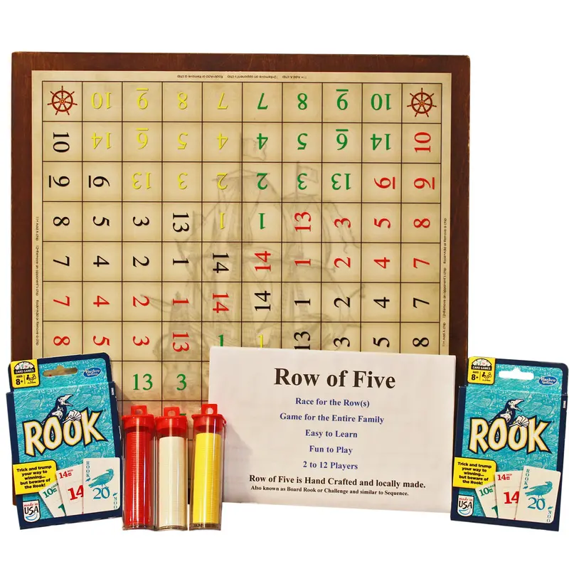 Row Of Five Strategy Board Game – Classic Abstract Logic Challenge (Rof3277) 1