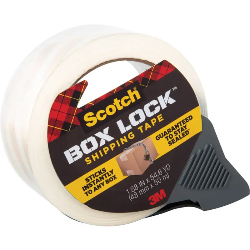 Scotch Box Lock Shipping Tape With Dispenser – 1.88 In × 54.6 Yd 1