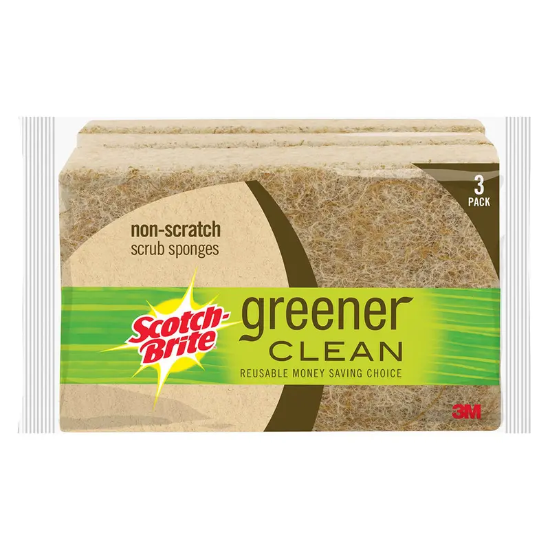 Scotch-Brite Greener Clean Sponges – Eco-Conscious Non-Scratch Scrubbing Pads 1