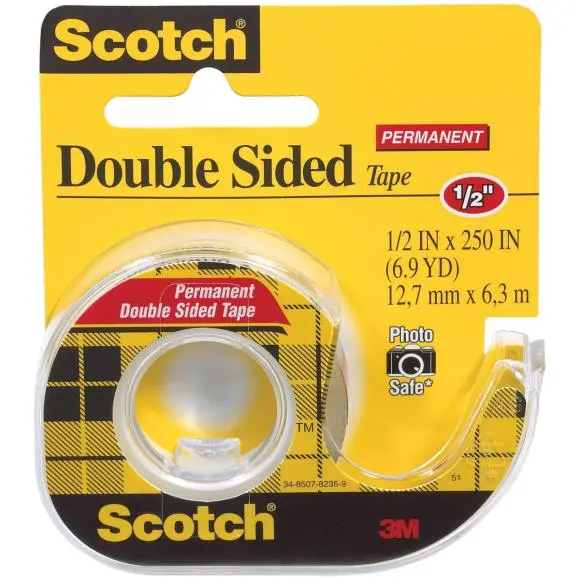 Scotch Permanent Double-Sided Adhesive Tape For Strong Indoor Mounting 1