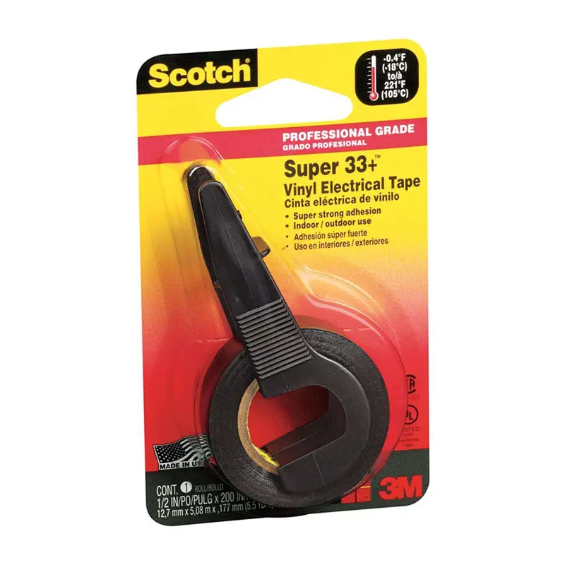 Scotch Super 33+ Vinyl Electrical Tape – Black Insulating Wrap (19Mm X 66Ft) 1