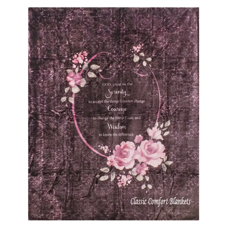 Serenity Rose Queen-Size Plush Blanket – 79" X 95" Luxe Microfiber Comforter Alternative 1