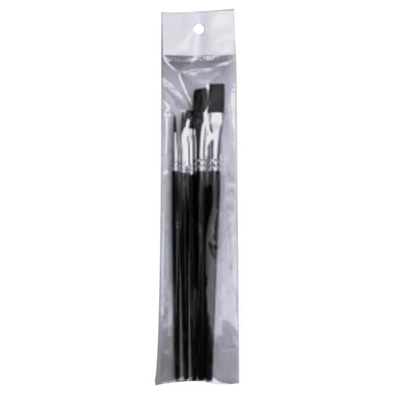 Set Of 5 Assorted Artist Paint Brushes – Premium Synthetic Bristle Variety Ap707 1