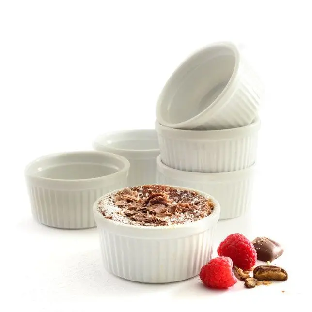 Set Of 6 Porcelain Ramekins – Oven-Safe Mini Baking Dishes 261 1