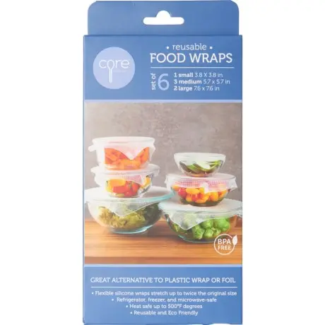 Set Of 6 Reusable Food Wraps (29940) 1