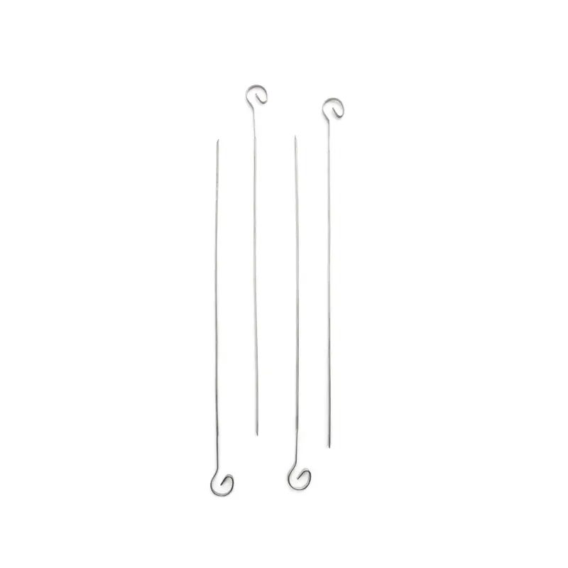 Set Of Four Stainless Steel Bbq Skewers – Heavy-Duty Grilling Tools 1