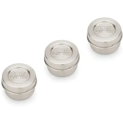 Set Of Three Rustproof Stainless Steel Condiment Dispensers 1