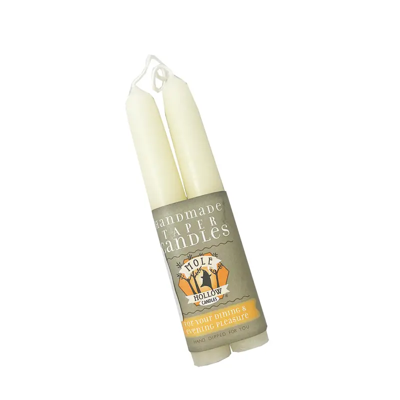Set Of Two 6-Inch Taper Candles – Classic Dinner Candle Pair 1