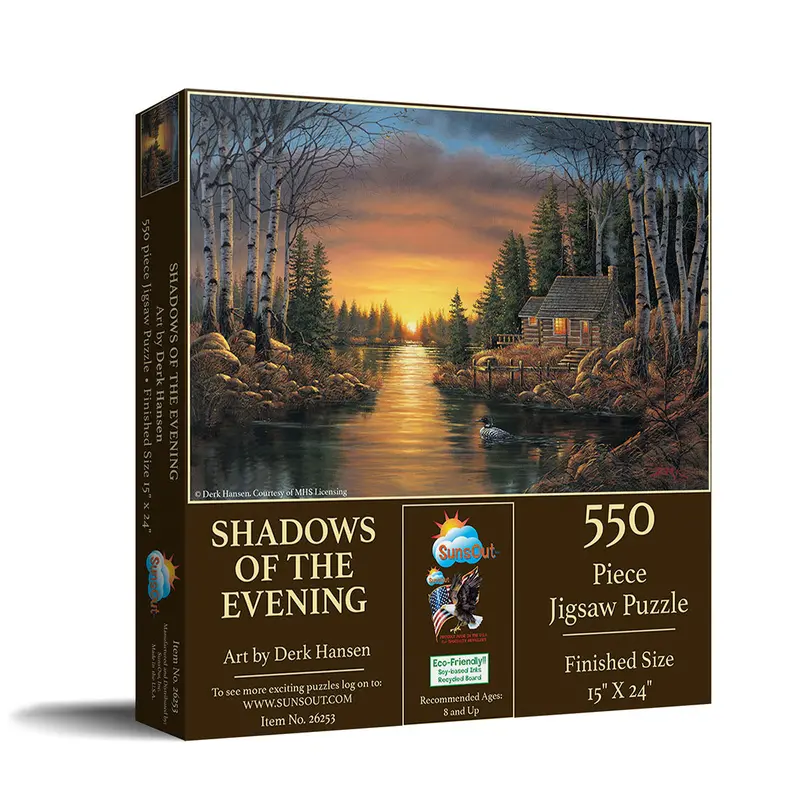 Shadows Of The Evening Jigsaw Puzzle – 550-Piece Scenic Twilight Landscape 1