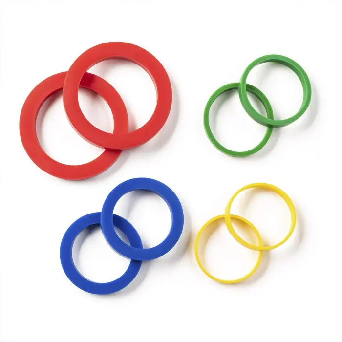 Silicone Rolling Pin Adjustment Rings – Set Of 4, Model 43883 1