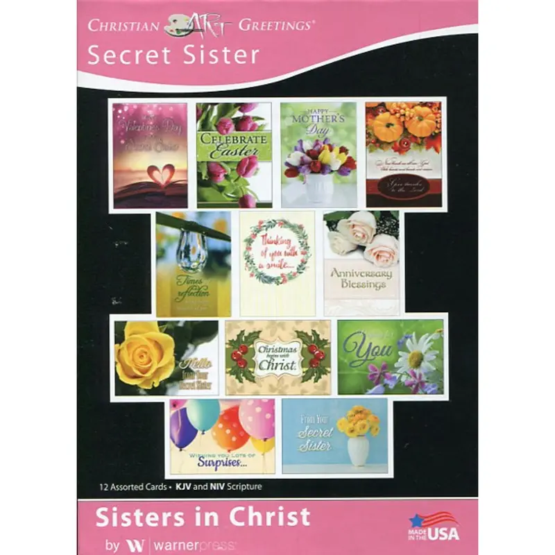 Sisters In Christ Secret Sister Card Set – Faith-Based Greeting Box 1