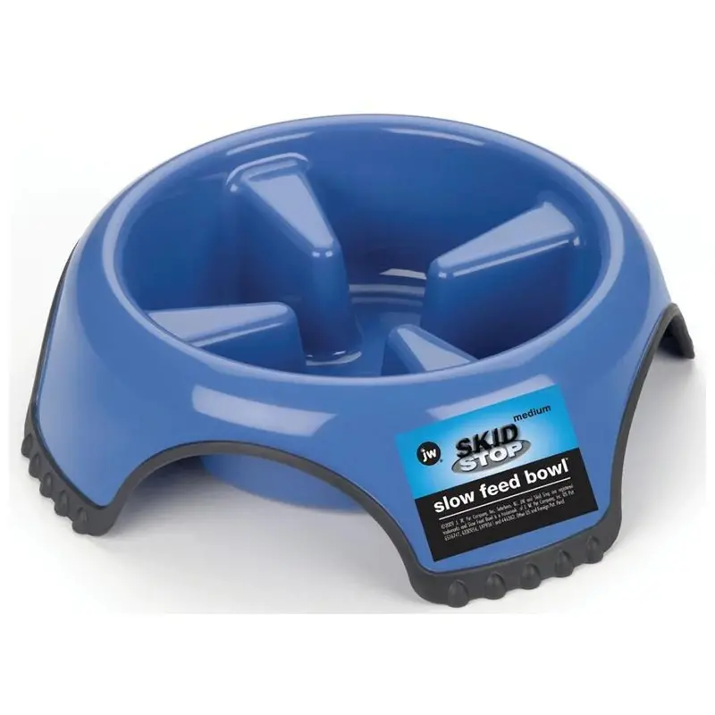 Skid-Stop Slow-Feed Pet Bowl – Anti-Spill Dog Or Cat Dish (Model 6324) 1