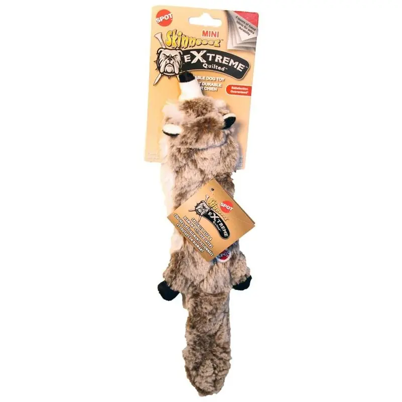 Skinneeez Extreme Quilted Raccoon Plush Dog Toy – Model 54217 1