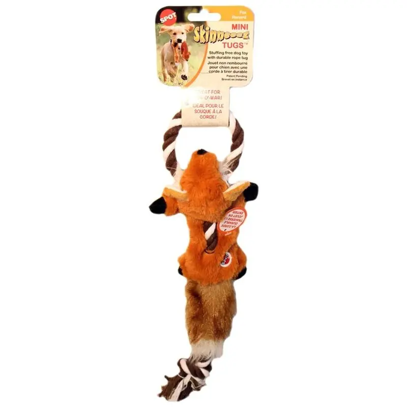 Skinneeez Fox-Shaped Tug Plush Dog Toy – Model 54175 1