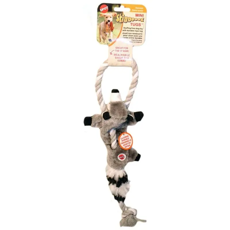 Skinneeez Raccoon-Shaped Tug Plush Dog Toy – Model 54176 1