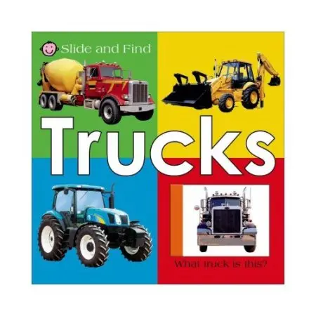 Slide & Find Trucks Interactive Board Book – Early Learning Lift-The-Flap Toy For Toddlers (1106) 1