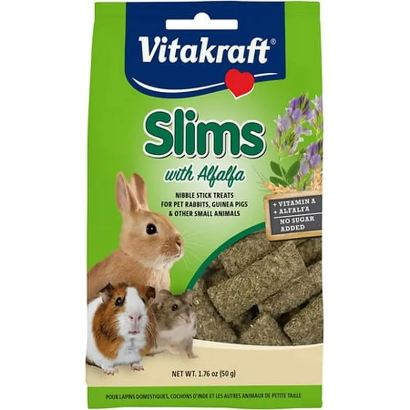 Slims Alfalfa Hay Nibble Sticks – Crispy Small Animal Treats 1