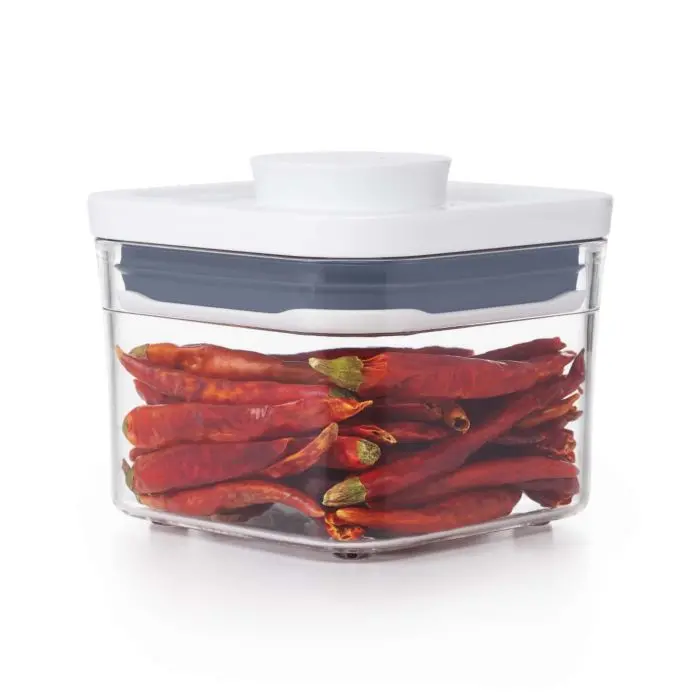 Small Square Mini Pop Container – Resealable Storage Jar 1
