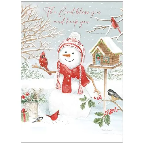Snowman & Birdhouse Christmas Cards – Charming Illustrated Boxed Set (107685) 1
