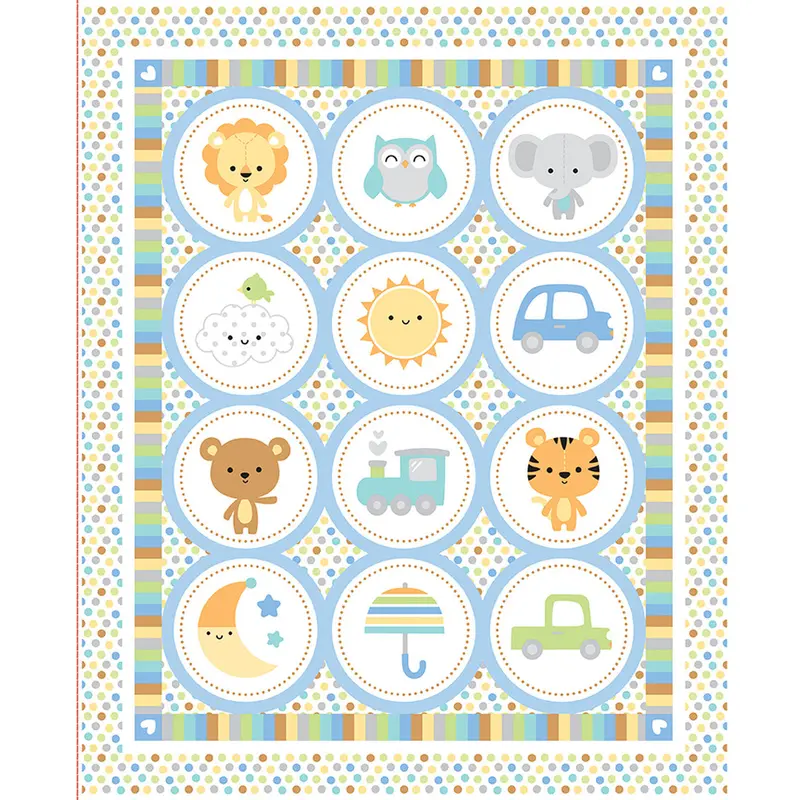 Special Delivery Cotton Craft Panel – Pre-Printed Themed Quilting Block 1