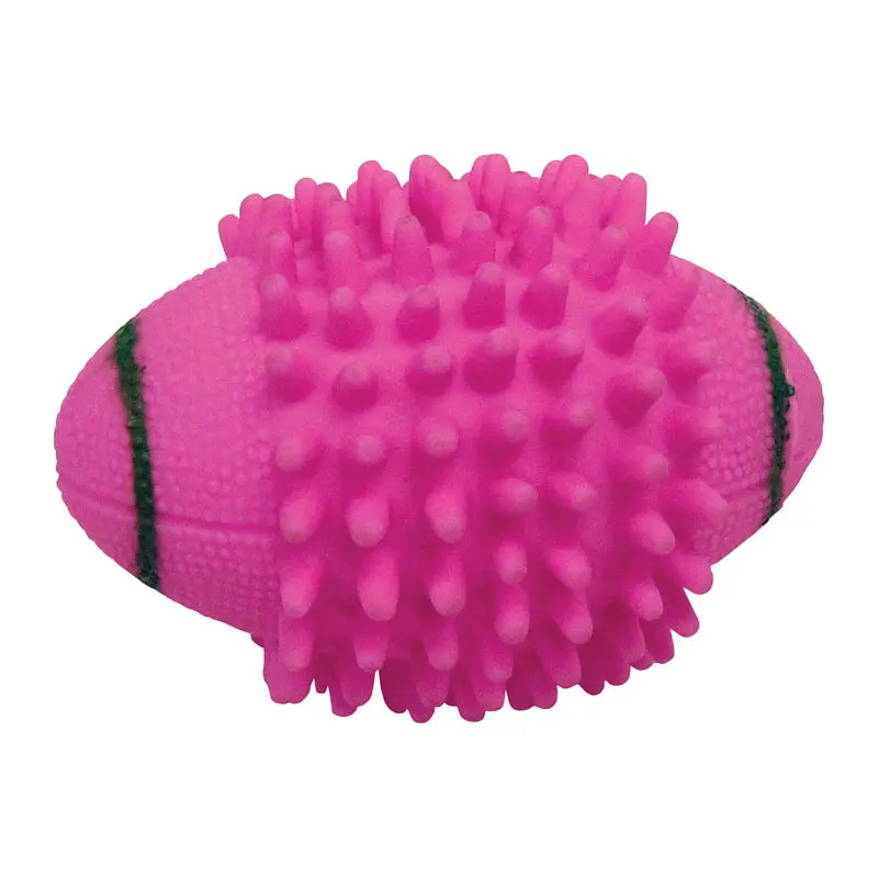 Spike Football Dog Toy – Durable Rubber Fetch Toy For Active Pets 1