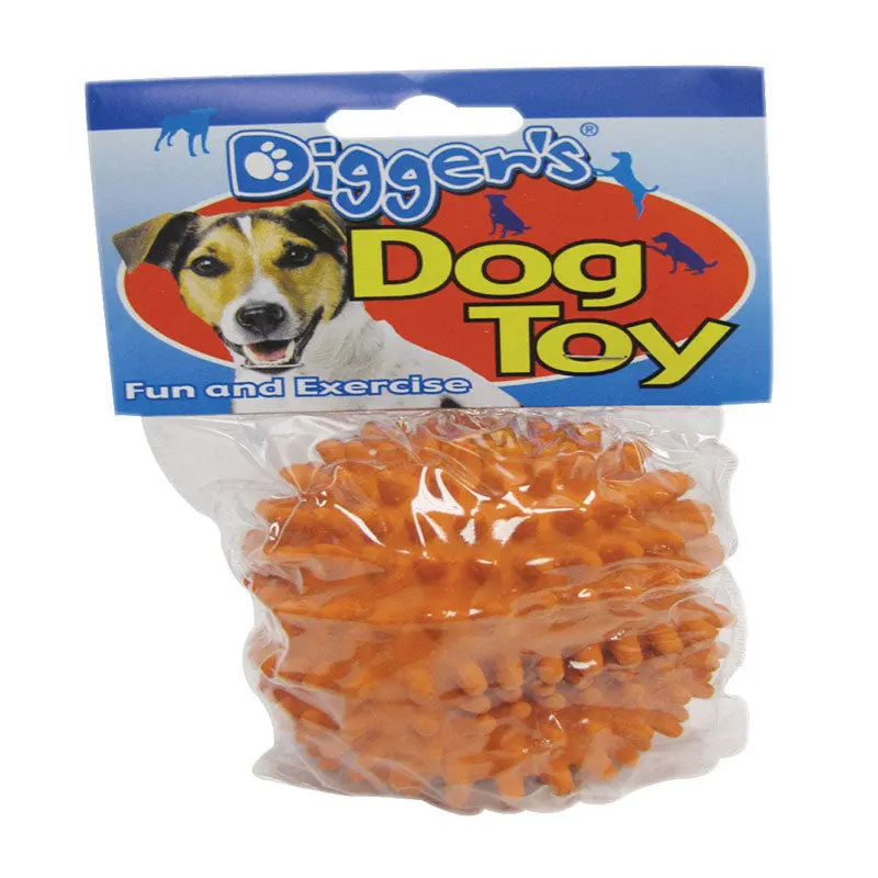 Spiked Ball Chew Toy – Durable Textured Dog Play Item 1