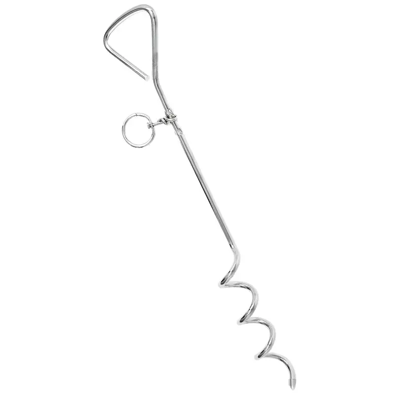 Spiral-In Ground Dog Tie-Out Stake – Heavy-Duty Steel For Secure Outdoor Use 1