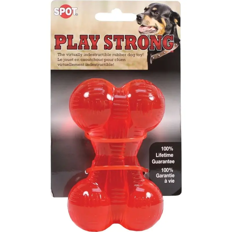 Spot Play Durable Solid Rubber Bone For Aggressive Chewers 1