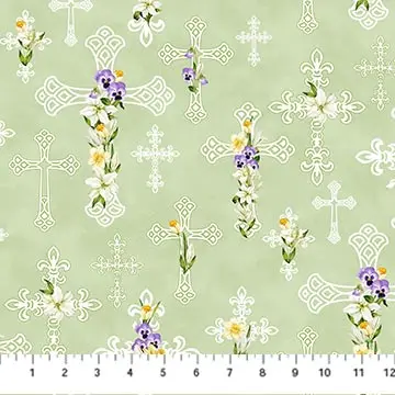 Spring Awakening Cotton Fabric Collection – Delicate Floral Print Yardage 1