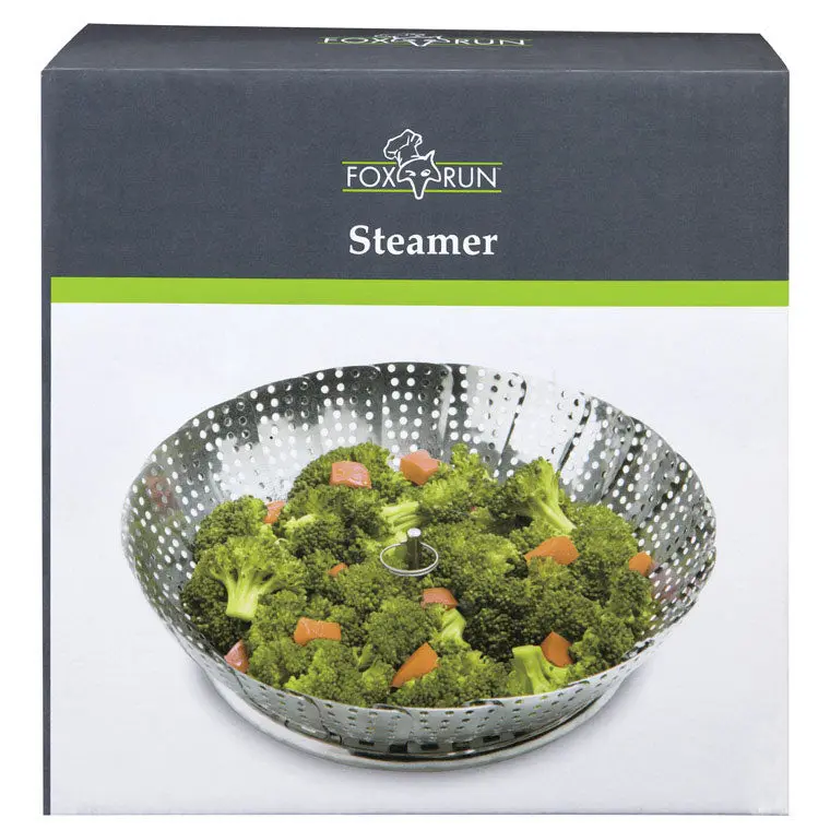 Stainless Steel 11-Inch Vegetable Steamer With Lid (5591) 1