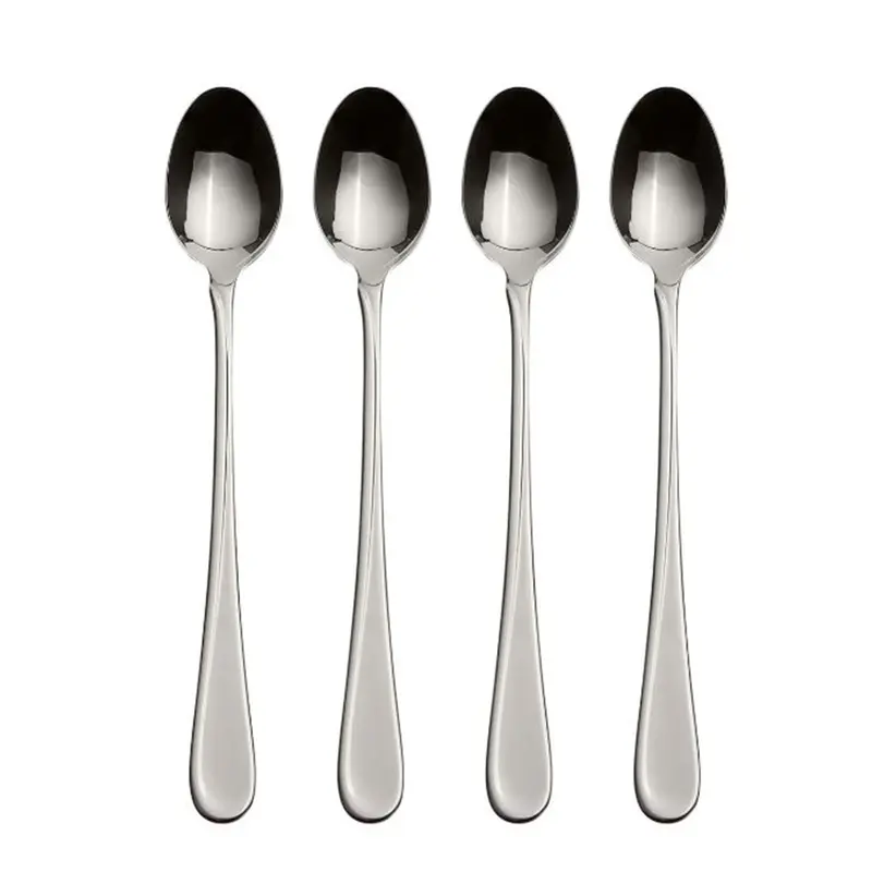 Stainless Steel Tall Drink Spoons – Set Of 4 Elegant Barware – 2865004G 1