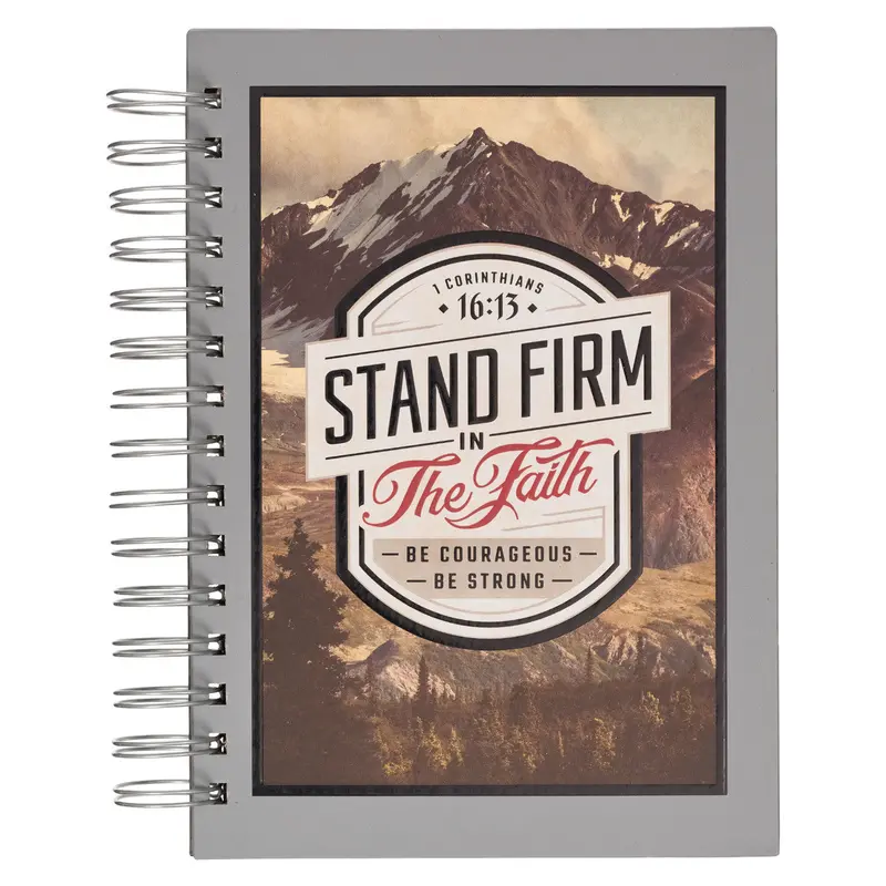 'Stand Firm' Christian Journal – Inspirational Wirebound Notebook For Spiritual Growth 1