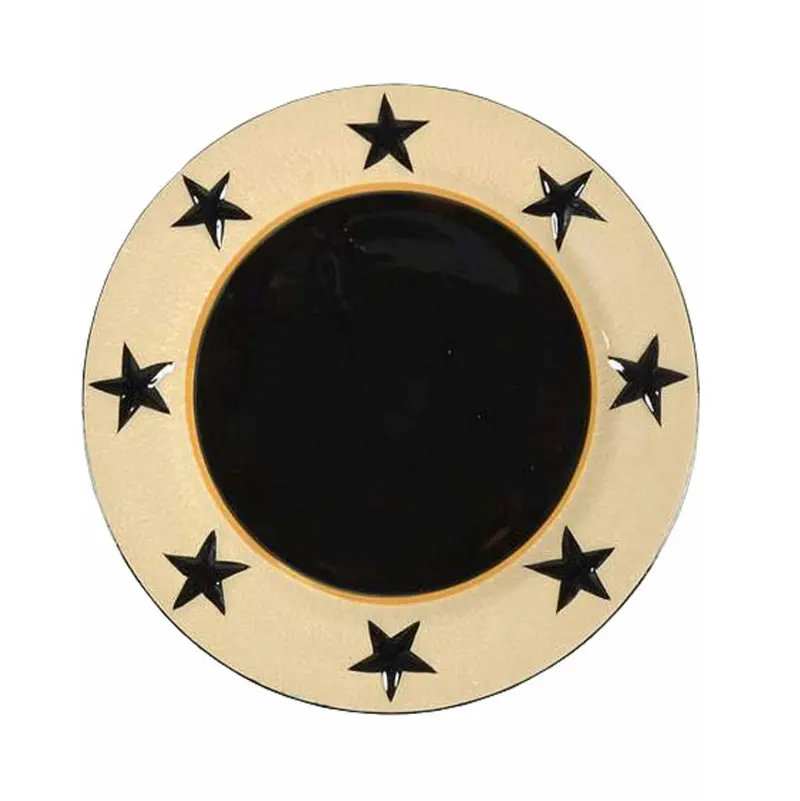 Star-Vine Pattern Ceramic Dinner Plate (307-650) 1