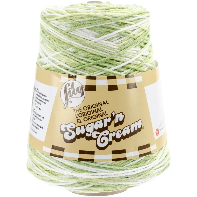 Sugar 'N Cream 14 Oz Cone Yarn – 100% Acrylic Craft Yarn For Crochet & Knitting 1