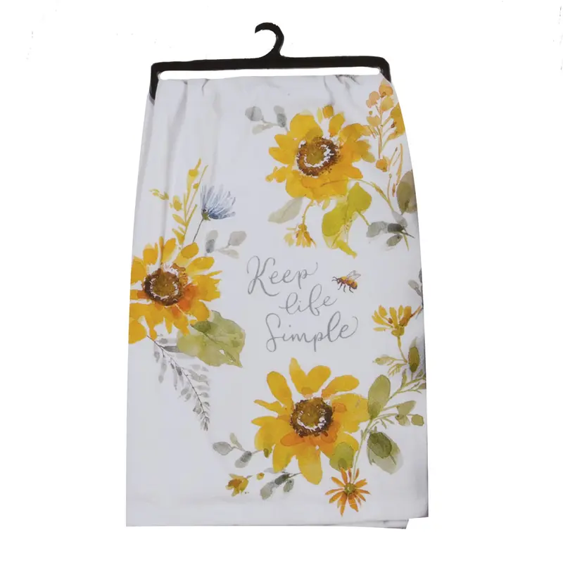 Sunflowers Forever Flour Sack Kitchen Towel 1