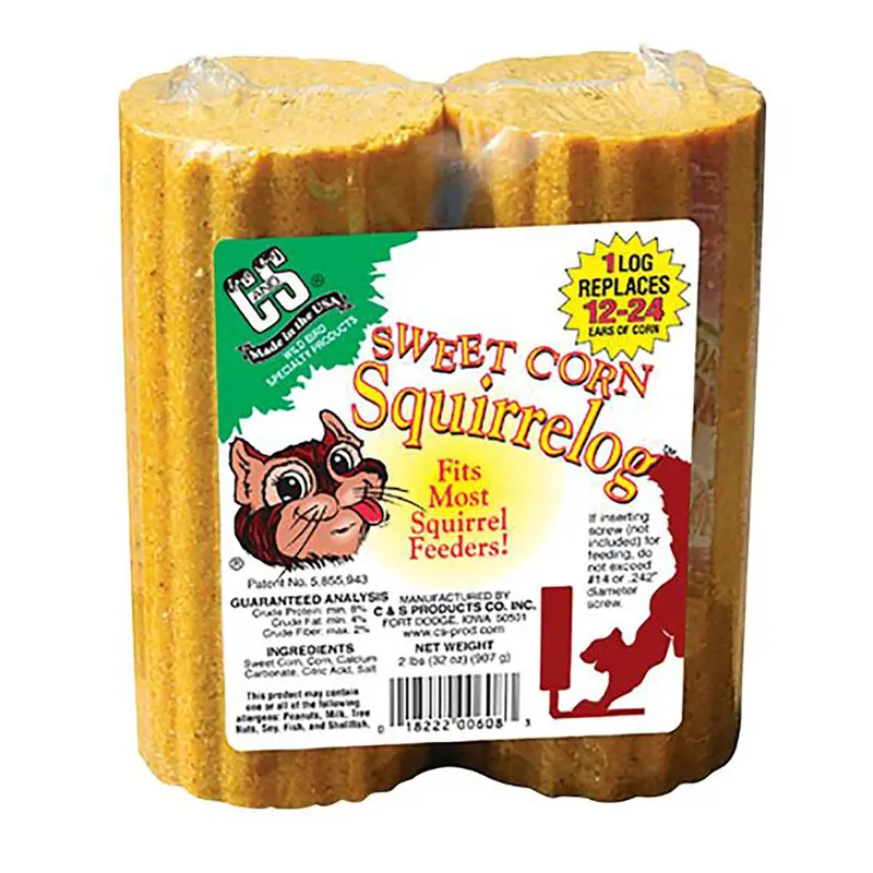 Sweet Corn Squirrelog Refill Logs – Squirrel-Attracting Treats For Log Feeders (Model 608) 1