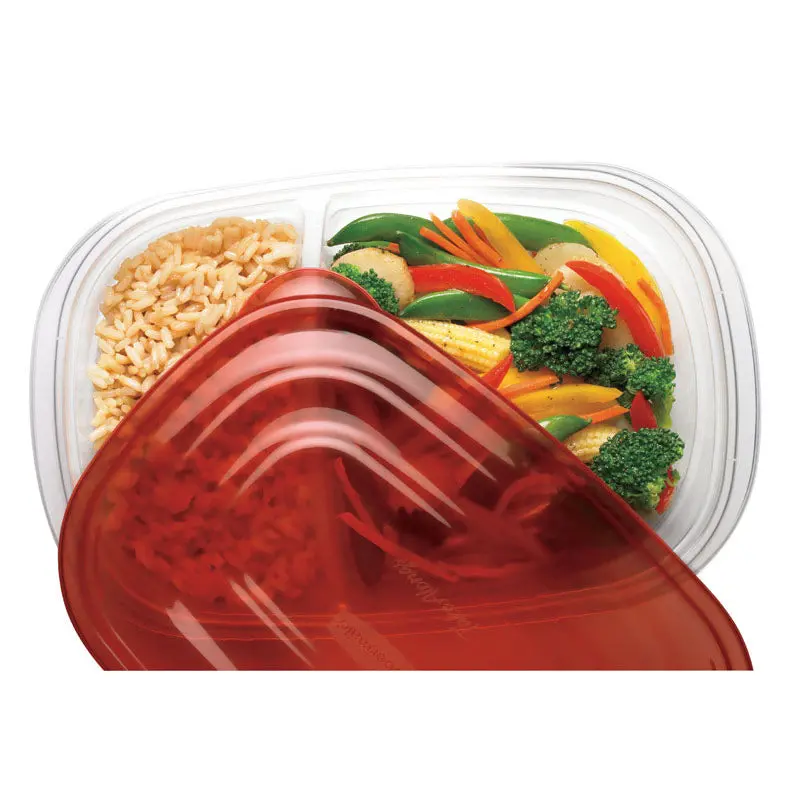 Takealongs Divided Food Storage Containers – 3-Piece Bpa-Free Meal Prep Set 1