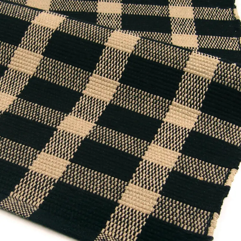 Tavern Check Pattern Scatter Rug – Rustic Indoor Accent Mat 626021 1