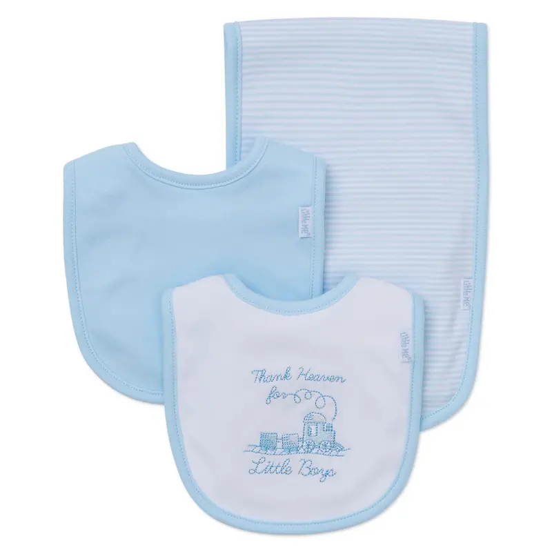 'Thank Heaven For Little Boys' Gift Set – Bib & Burp Cloth Combo Lb404007N 1