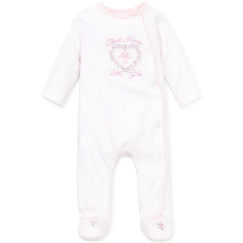 'Thank Heaven For Little Girls' Baby Girl Sleepsuit (Lbq01556N) 1