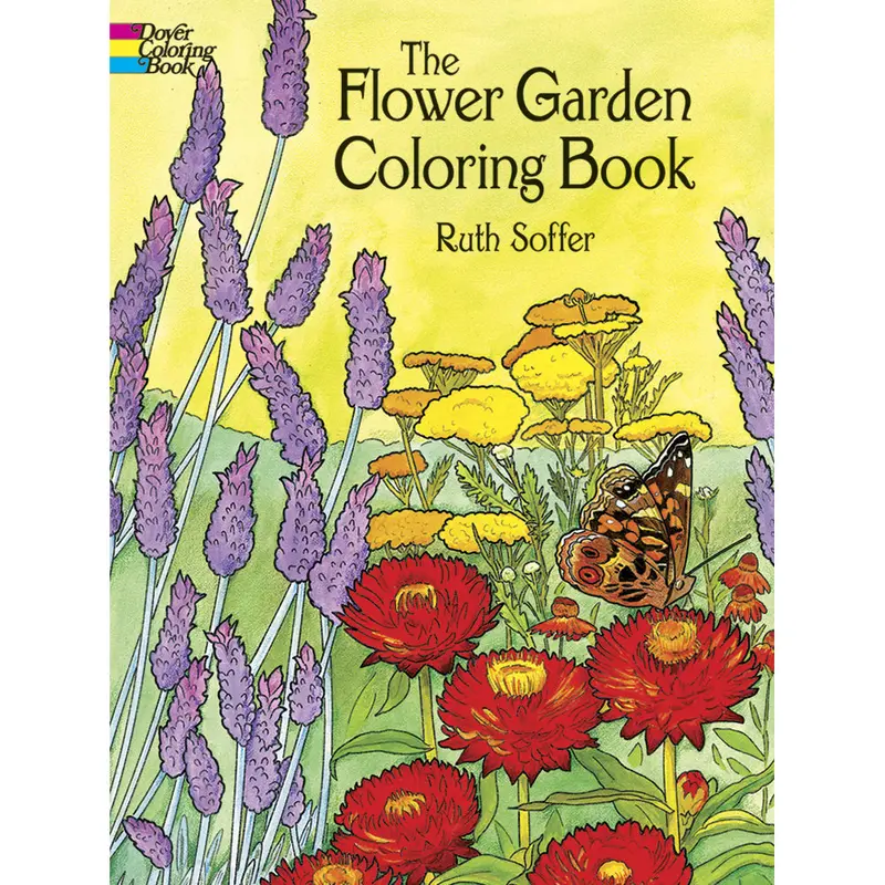 The Flower Garden Coloring Book — Botanical-Themed Adult & Teen Coloring Pages (Isbn 048644497X) 1