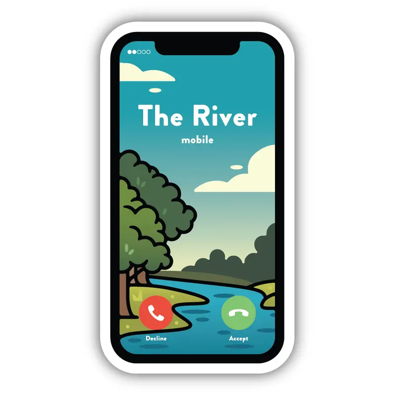 'The River Is Calling' Nature-Inspired Vinyl Decal – 3207-Lstk 1