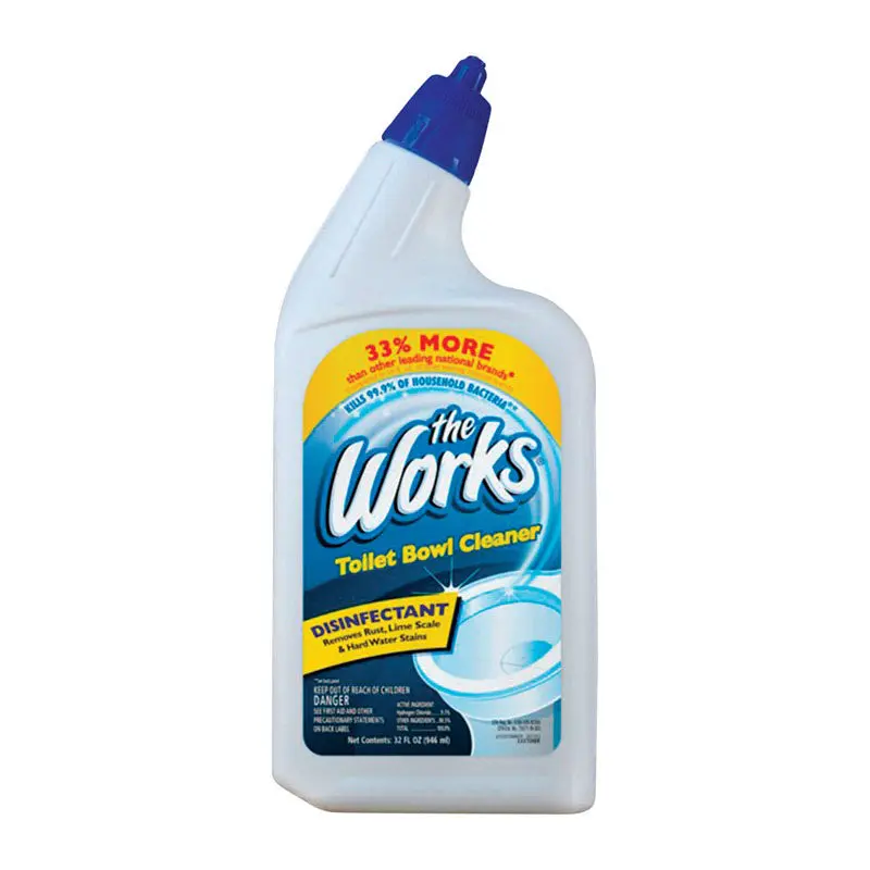 The Works Toilet Bowl Cleaner – Fast-Acting Bleach-Based Formula 1