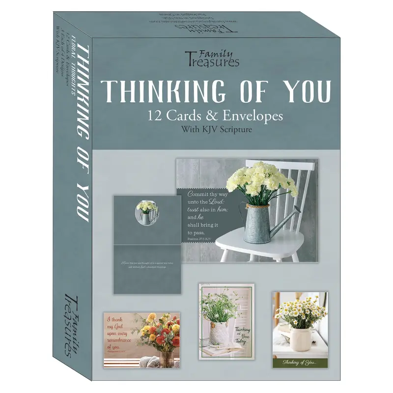Thinking Of You Boxed Cards – Floral Thoughts Theme, Ft22735 1