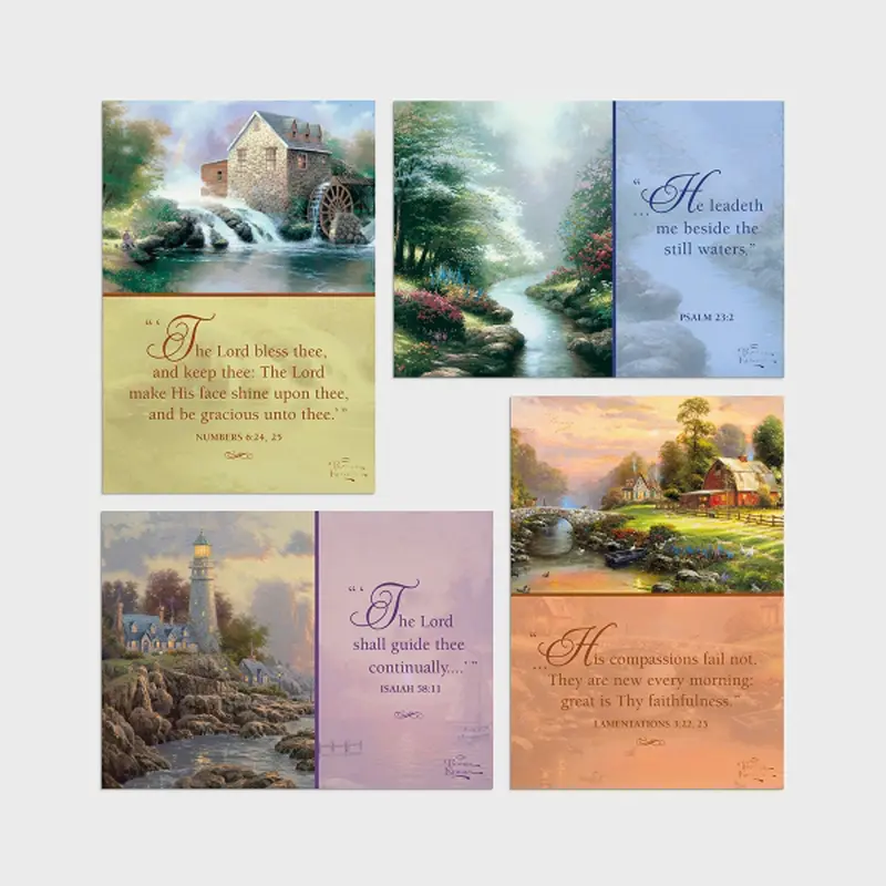Thomas Kinkade 'Praying For You' Inspirational Greeting Cards – Set 83159 1