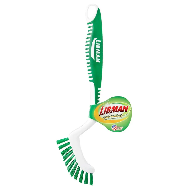 Tile & Grout Cleaning Brush – Stiff Bristle Scrubbing Tool (18-Inch) 1