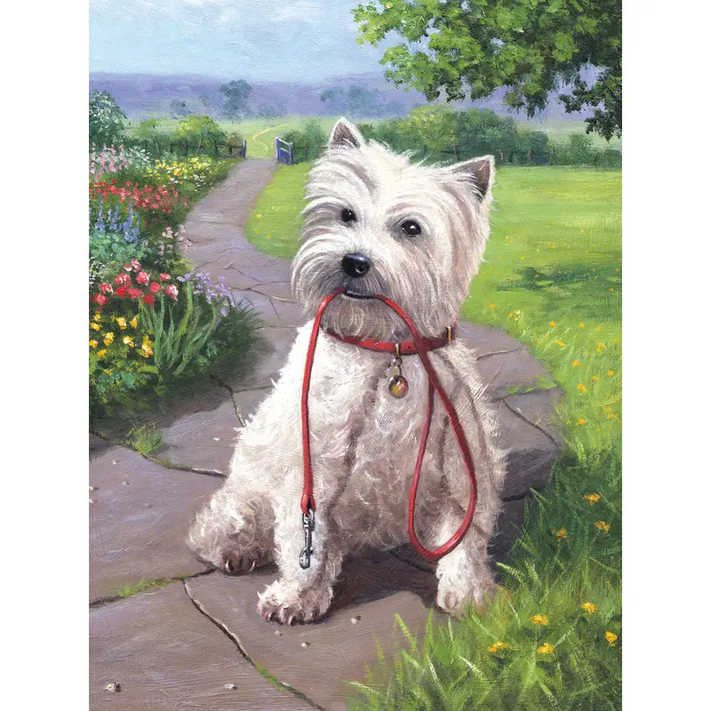 Time For A Walk Paint-By-Numbers Canvas – Whimsical Outdoor Adventure Art Kit (Pjs49) 1