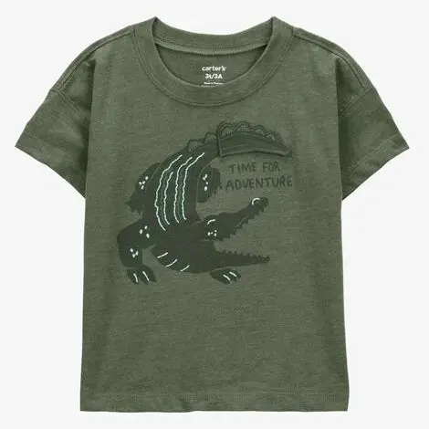 Toddler Alligator Graphic T-Shirt For Playful Style 1